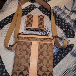 Coach purse and wallet set